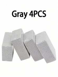 1/2/4Pcs BBQ Oven Cleaning Brick, BBQ Scraper Cleaning Stone, Multifunctional Stain And Oil Cleaning Brush That Can Be Cut, Suitable For Stoves, Sinks, Tableware, Frying Pans, BBQ Net Cleaning, Kitchen, Bathroom, Home, Household Supplies