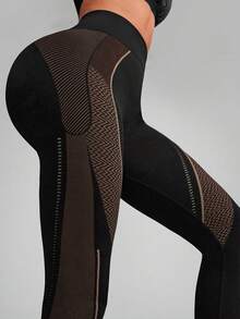 Innovista Quần legging thể thao nữ không đường may màu đen cam nhạt, cạp cao, ôm bụng, chống nhăn khi tập squat, thoáng khí, thích hợp cho yoga ngoài trời, đạp xe trong nhà, đấm bốc, chạy bộ, đi làm, Peloton, giải quần vợt Úc mở rộng 2026, năm mới, thể dục, làm đẹp, động lực tập gym tháng Giêng, đồ dùng cần thiết cho ngày Valentine, trang phục năng động, bộ đồ thể thao nữ. - màu nâu - Xem 4