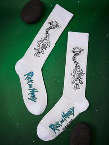 Rick and Morty X SHEIN 女士过膝袜 - 彩色 - 查看 2