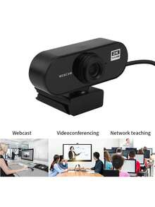 Teckwe 1pc High-Quality ABS Plastic Webcam, Available In Small 1080P And Large 2K Resolutions, With Autofocus And Plug-And-Play USB Connectivity. Suitable For Video Conferencing, Live Streaming, And Other Remote Work, Online Meetings, And Home Office Use. A Digital Technology Product, Computer Accessory, And Essential For Video Calls.