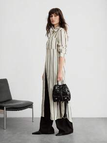 SHECARRY 女士菱形绗缝时尚双肩包，多口袋设计，适合通勤 - 黑色 - 查看 6