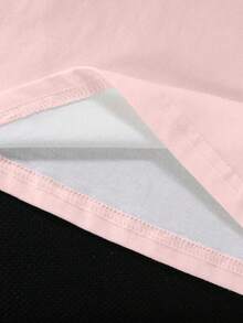 TOM & JERRY X SHEIN Tween Girls' Casual Fashionable Street Style Daily Commute School Sports Funny Cartoon Letter Print Contrast Color Short Sleeve T-Shirt, Summer - White - View 6