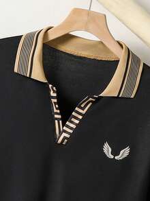 Vacaura 2件套休闲几何印花弹力腰宽松运动裤，适合青少年男孩，适合春、夏、秋季日常穿着、生日派对、校园活动、家庭聚会、正式场合。 - 彩色 - 查看 3