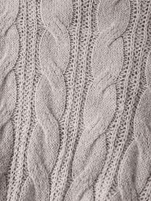 SHEIN Franclia 新款秋冬欧美休闲高领修身中长针织毛衣连衣裙 - 藕粉色 - 查看 4