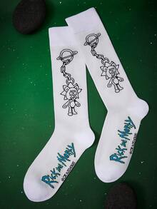 Rick and Morty X SHEIN 女士过膝袜 - 彩色 - 查看 4