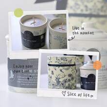 Cirelle 陶瓷香薰蜡烛 - 大豆蜡材质，燃烧时间长达120小时，防风盖，无烟，适合居家使用，复古设计，放松身心的礼物之选。 - 彩色 - 查看 4