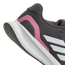 Adidas RUNFALCON 5 W WOMEN  SNEAKERS BLACK AND WHITE JQ6300 - GreySix/CloudWhite/BlissPink - View 3