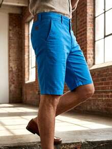 Bermuda lisa para hombre - Azul - Ver 1