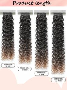 Boho Braids 100%真人发丝钩编发，杰瑞卷曲羽毛线波西米亚风钩编辫，真人发沙龙丝滑无痕隐形，适合细软发质女性，微环预钩编真人发接发 - SNATURAL/30 - 查看 11