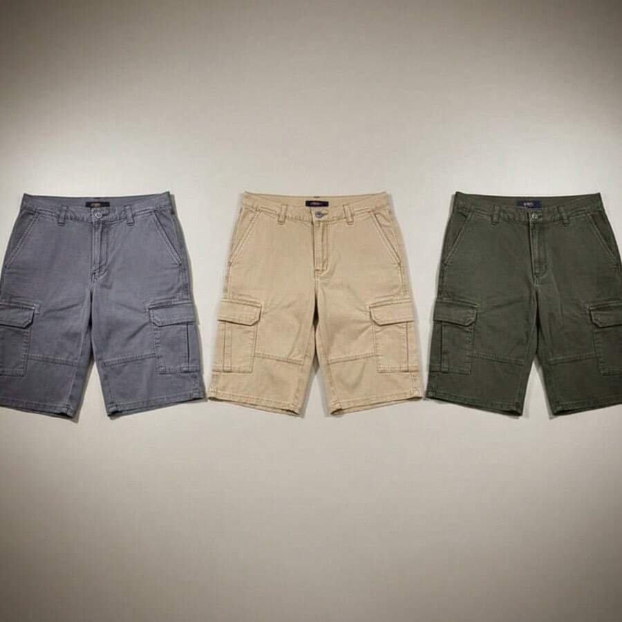 Paquete de tres Bermudas para hombre - Multicolor - Ver 1