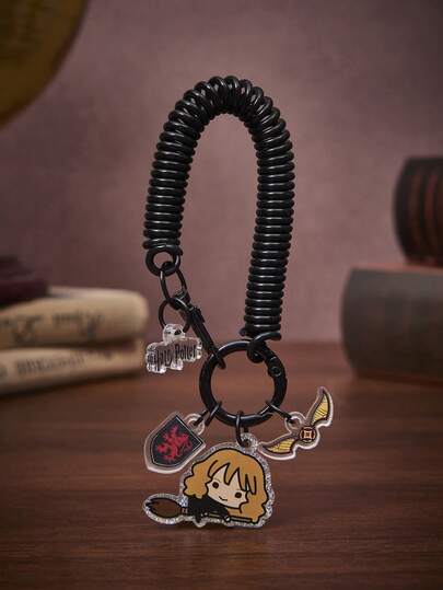 HARRY POTTER X SHEIN 哈利波特钥匙扣，弹性钥匙扣，亚克力材质，哈利波特粉丝和学生的绝佳礼物