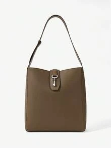 SHECARRY Women's Shoulder Bag - Grey coffee - View 5
