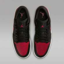 Nike AIR JORDAN 1 LOW - Black/Summit White/Varsity Red - View 4