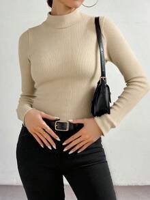 Women Sweaters - Oatmeal - View 2
