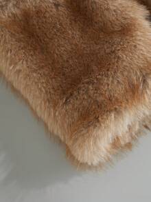 Manfinity Roghcode Men's Fleece Zip-Up Collar Fashionable Versatile Outdoor Jacket, Autumn/Winter Coats Men's Fur Coat Light Brown Jacket Fur Jacket - Khaki - View 5