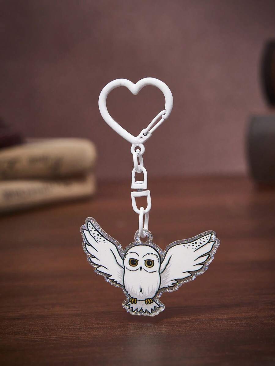 HARRY POTTER X SHEIN Harry Potter Owl Keychain, Cute Acrylic Material, Great Gift For Women, Students, Harry Potter Fans - Owl-2 - View 1