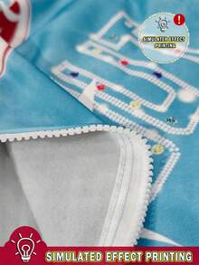 GENIUS ODE 男式字母和五角星印花拉链抽绳连帽运动衫 - 彩色 - 查看 3