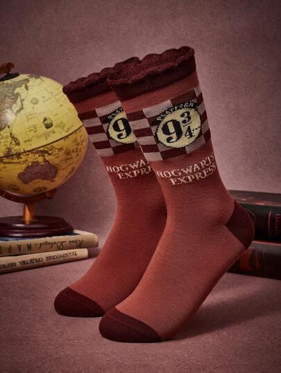 HARRY POTTER X SHEIN 女士船袜