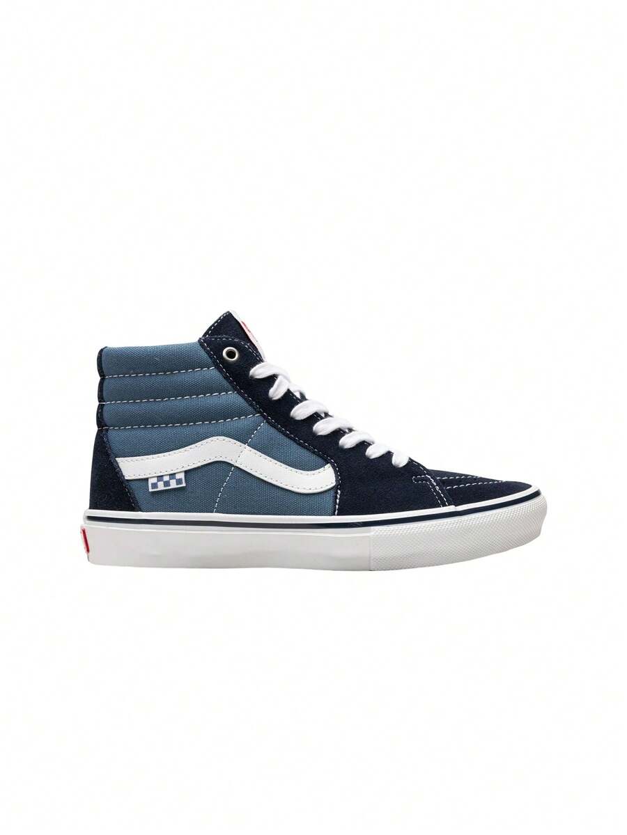 Vans Skate Sk8-Hi Panelled Sneakers Hlights Blue VA5FCCNAV - Navy Blue - View 1