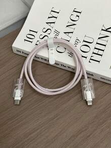 粉色蝴蝶结 20W 快充线保护套 防震防摔充电头保护套 适用于 16/15 耐用旅行礼品 家用车载办公 - 粉紅色蝴蝶結 - 查看 2