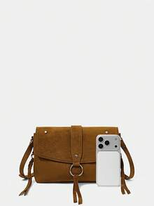 SHECARRY Bolso marrón casual para ir al trabajo - Marrón - Ver 3