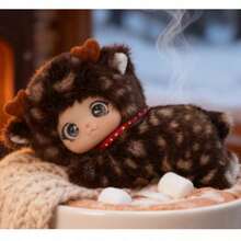 Süße Familien-Vinyl-Puppen, weiche Vinyl-Puppen, Anhänger in Rosenrot-Bär-Form, Anhänger in Gelb-Schaf-Form, Geburtstagsgeschenke, Weihnachtsdekoration, Halloween (Innenmaterial Tangjia (hart), keine Plüschfüllung)