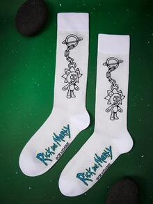 Rick and Morty X SHEIN 女士过膝袜 - 彩色 - 查看 1