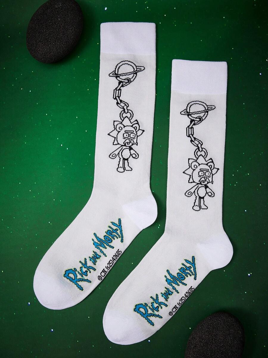 Rick and Morty X SHEIN 女士过膝袜 - 彩色 - 查看 1