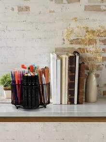 Giá đựng dao kéo xoay 360°, giá đựng dụng cụ nhà bếp, giá đựng dao kéo 4 ngăn, giá đựng dụng cụ để bàn cho thìa, dao, muỗng và dĩa, khay đựng dao kéo để bàn cho các bữa tiệc - màu đen - Xem 7