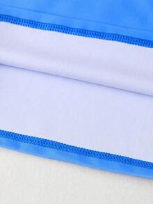 青少年男童泳装套装：短袖防晒衣上衣搭配沙滩短裤，夏季休闲运动泳衣 - 彩色 - 查看 8