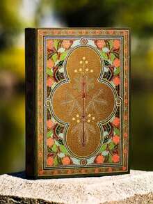 3pcs/Set,256Pages, Butterfly Flower Vintage Hardcover Notebook,1book+2pcs Bookmarks,Golden-Plated Laser Foil Stamped Diary,Colored Pages,DIY Scrapbook,Portable Notebook,Travel Journal,Perfect Gift,Back To School - A5 - View 15