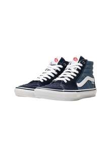 Vans Skate Sk8-Hi Panelled Sneakers Hlights Blue VA5FCCNAV - Navy Blue - View 3