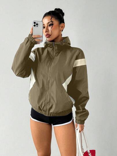 Exploreva Women's Outdoor Fleece Zip-Up Jacket, Casual Long Sleeve