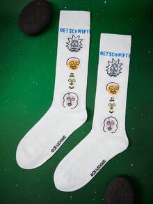 Rick and Morty X SHEIN 女士过膝袜 - 彩色 - 查看 1