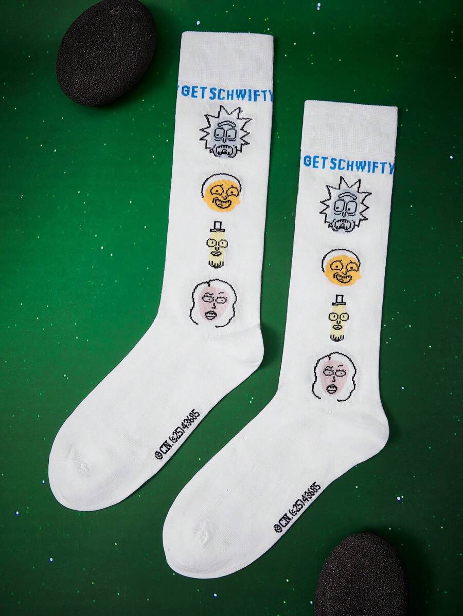 Rick and Morty X SHEIN 女士过膝袜 - 彩色 - 查看 1