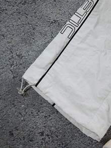 Sport MetroGents Quần thể thao nam thường ngày, thêu chữ, cạp chun, có dây rút. - trắng - Xem 4