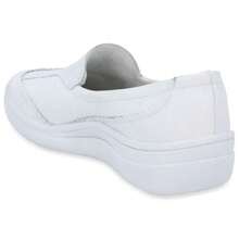 Zapato De Piso Blanco De Piel Para Dama Con Altura De 3 Cm Corte De Piel Y Plantilla De Piel Acabado Floter Estilo Zapatos Cómodos Para Uso Diario - Blanco - Ver 2