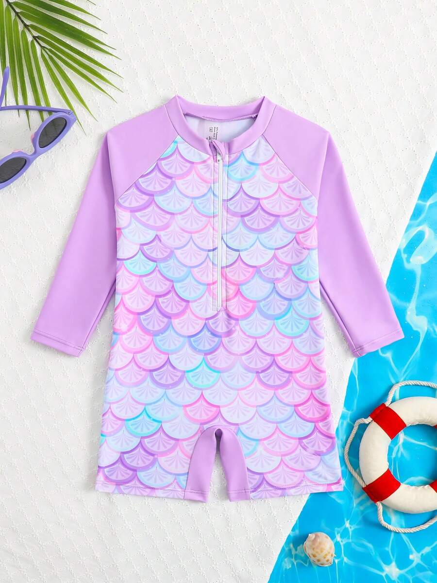 Baby Girl Mermaid Scale Print Patchwork One-Piece SwimsuitToddler Rash Guard Toddler Beach Wear Toddler Long Sleeve Swimsuit Toddler Rash Guard Girl Toddler Girl Long Sleeve Swimsuit Baby Girl Rash Guard Swimsuit Girl Mermaid Swimwear Toddler Swimsuit Rainbow Long Sleeve Baby Swimsuit Baby Beach Wear Baby Girl Swimsuit Baby Summer Sets Baby Girl Swimwear Baby Swim Suit Girl Long Sleeve Baby Girl Zip Up Swimsuit Baby Girl Ocean Print Baby Swim Wear Baby Swim Suit Long Sleeve Baby Girl Ocean Print Swimsuit Toddler Girl Rash Guard Toddler Mermaid Swimsuit رمضان
عباياتabaya جلابياتjalabiya جلابيه Full Coverage Toddler Bathing Suits Mermaid Scales Swimsuit - Purple - View 1