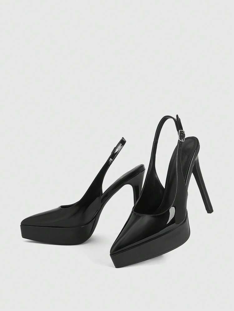 CUCCOO LuxiPop Women's Platform Fashion Buckle Design High Heels Are Suitable For Party Occasions