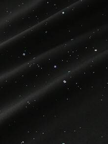 SHEIN PETITE Petite Women's Woven Straight Leg Pants With Metallic Speckle