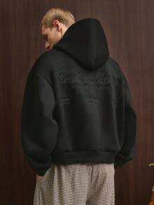 TOKVUE Men's Casual Embroidered Hoodie, Fashion For Autumn/Winter