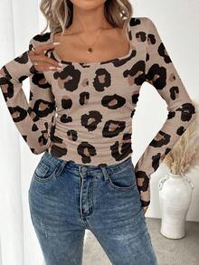 EMERY ROSE 女士休闲长袖T恤，适合作为秋冬季内搭 - 彩色 - 查看 3