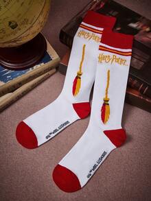 HARRY POTTER X SHEIN Vớ cao đến đầu gối dành cho nữ - Nhiều màu - Xem 4