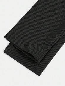 Firerie Kids Tween Girls' Asymmetrical Shoulder Knit Top T-Shirt, Casual & Fashionable, Versatile For Outings - Black - View 5