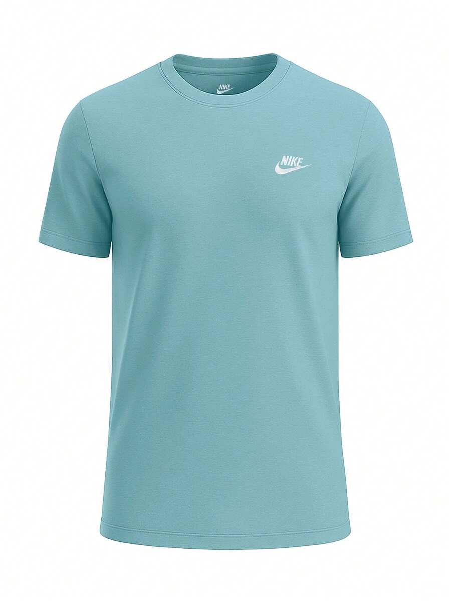 Nike Club Men's T-Shirt Blue - Denim Turquoise - View 1