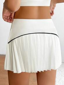 Rhythm Era Váy thể thao xếp ly có túi, cạp chun dành cho nữ cỡ lớn - trắng - Xem 2