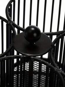 Giá đựng dao kéo xoay 360°, giá đựng dụng cụ nhà bếp, giá đựng dao kéo 4 ngăn, giá đựng dụng cụ để bàn cho thìa, dao, muỗng và dĩa, khay đựng dao kéo để bàn cho các bữa tiệc - màu đen - Xem 2