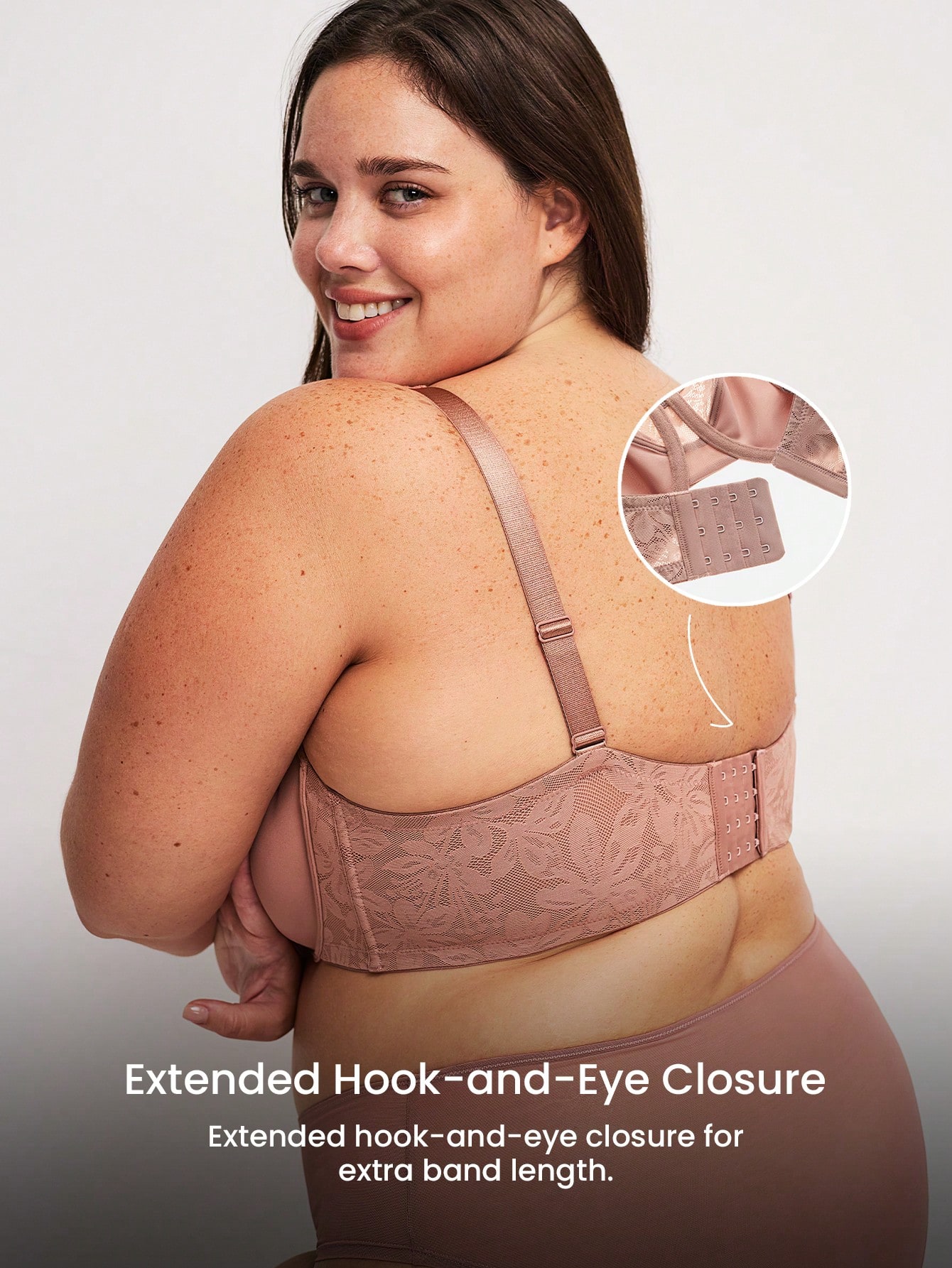 Plus Full Coverage Unlined Lace Bra