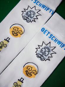 Rick and Morty X SHEIN 女士过膝袜 - 彩色 - 查看 3