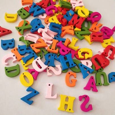 Wooden Alphabet Diy Gift Box Decoration & Letter Spelling Game,Valentine's Day, Valentines Wedding, Birthday Wedding Decor Room Decoration Stuff Home,School Supplies,Back To School,Halloween,Christmas